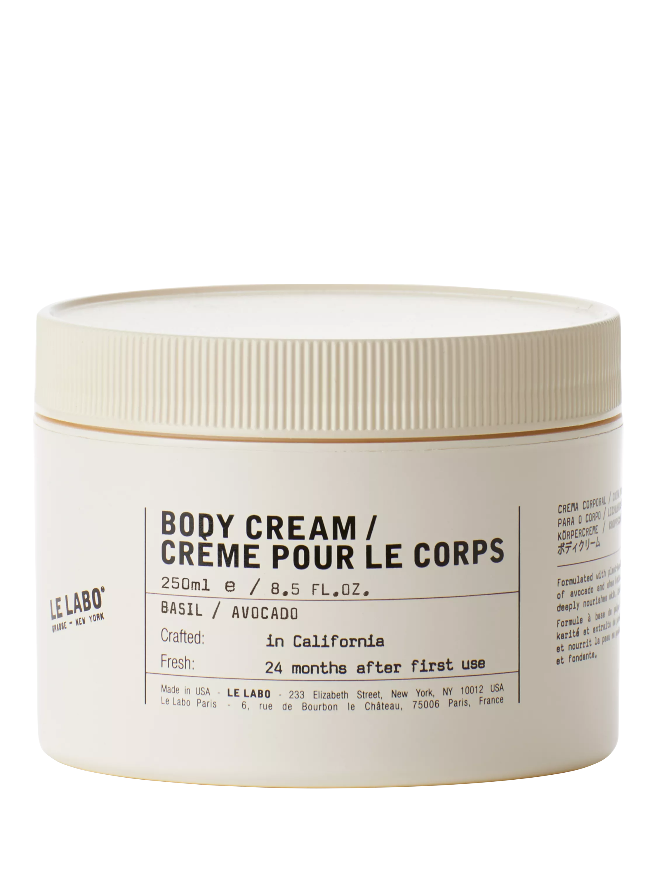 Le Labo Basil Body Cream 250ml (British brand)