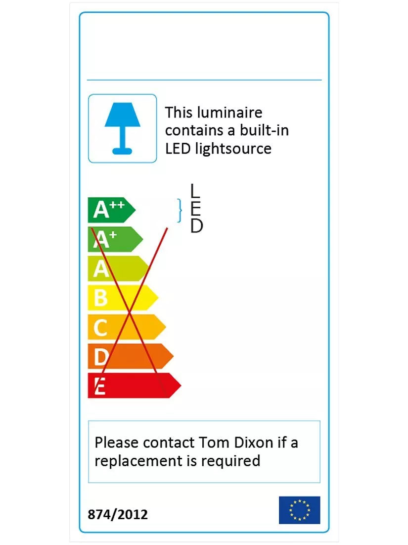 Tom Dixon Beat Tall LED pendant light 36x19cm (British brand)