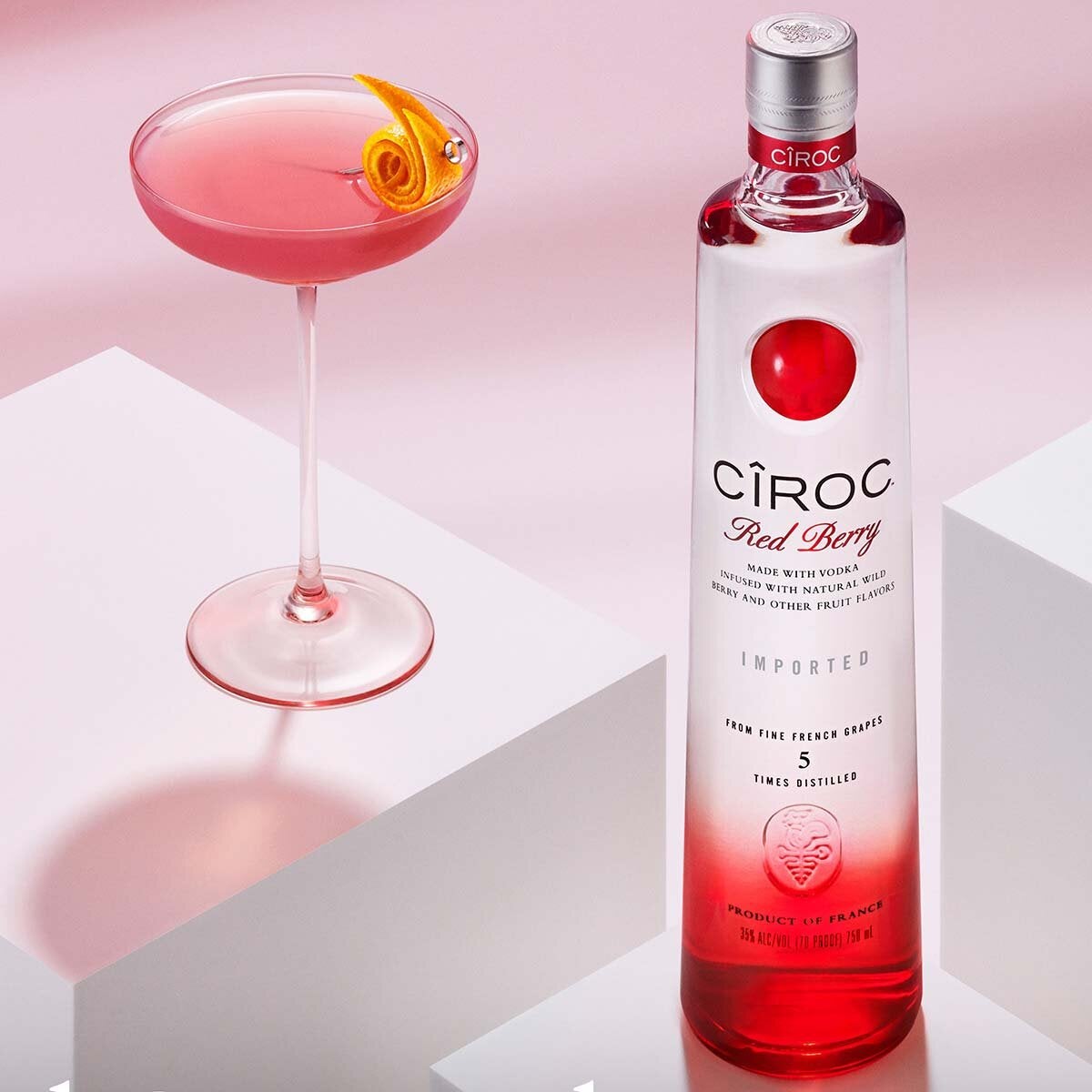 Ciroc Red Berry flavoured vodka 70cl (British brand)