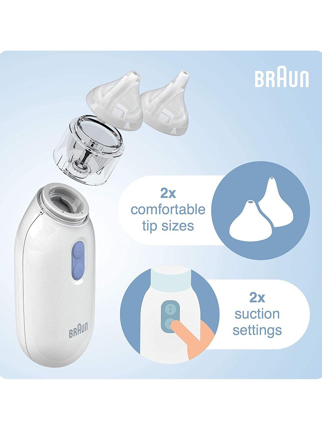 Braun electric nasal aspirator for babies, UK version