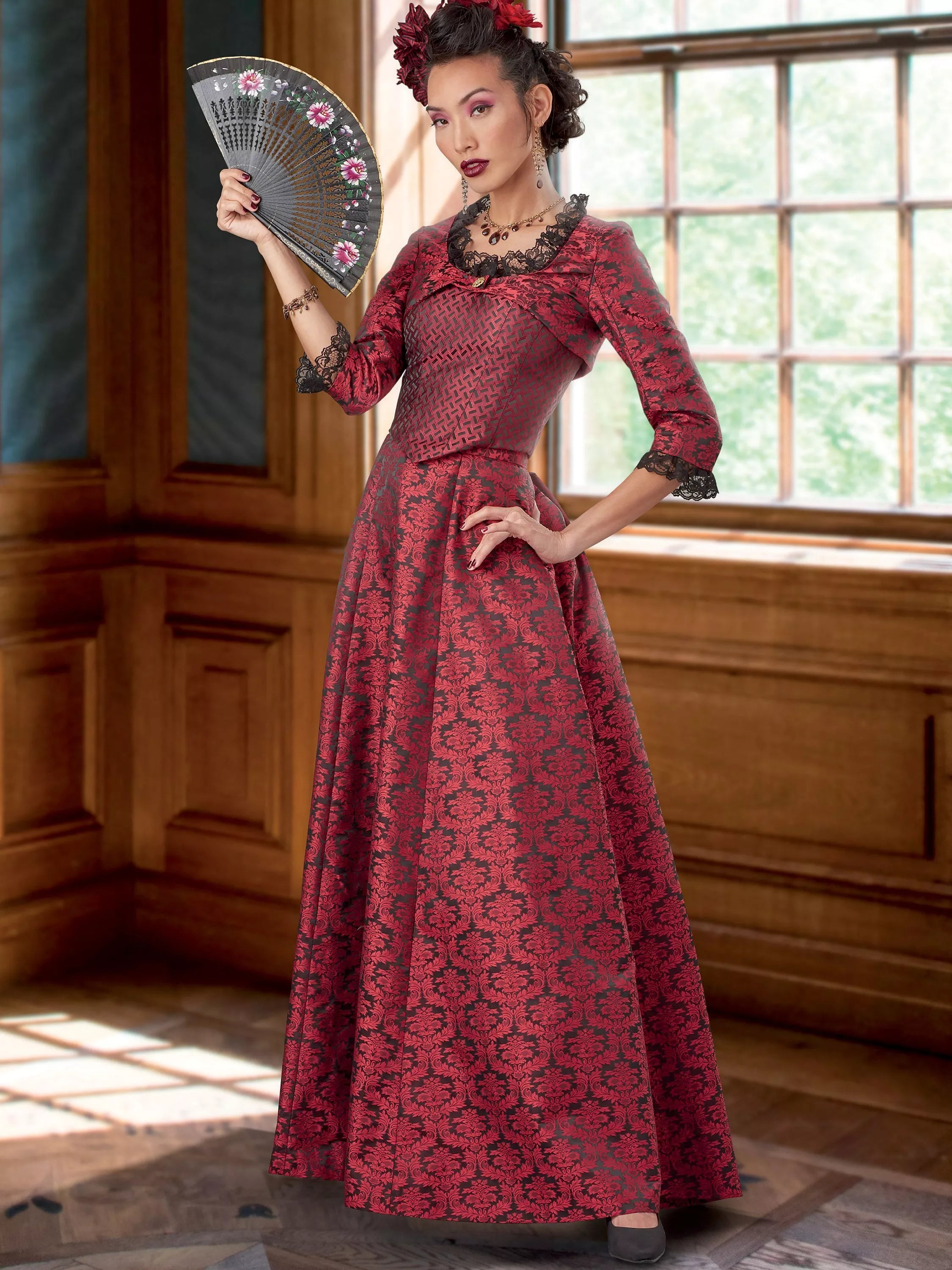 Simplicity Victorian dress sewing pattern S9247, UK version