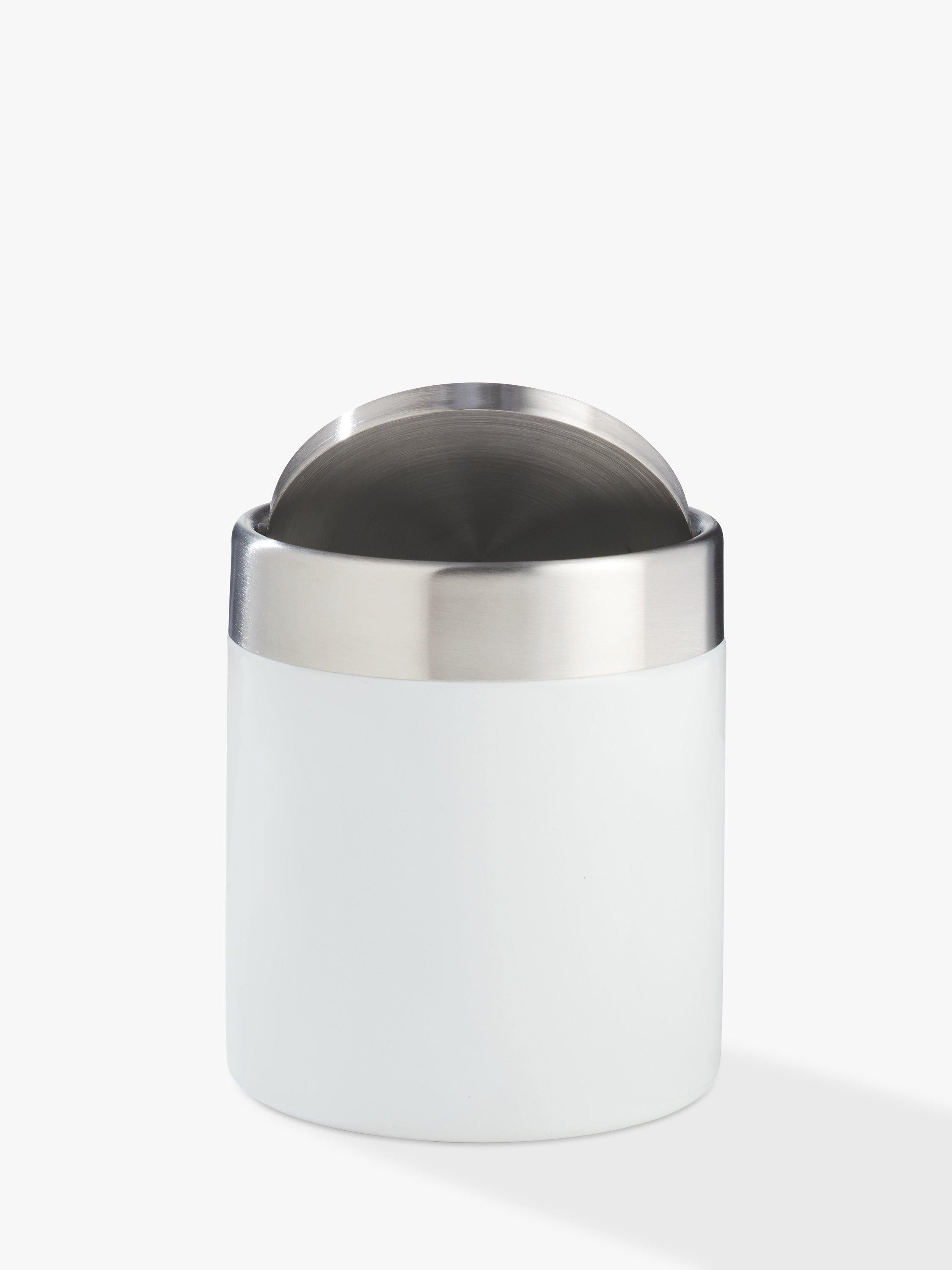John Lewis bathroom bin white 1.5L, UK version