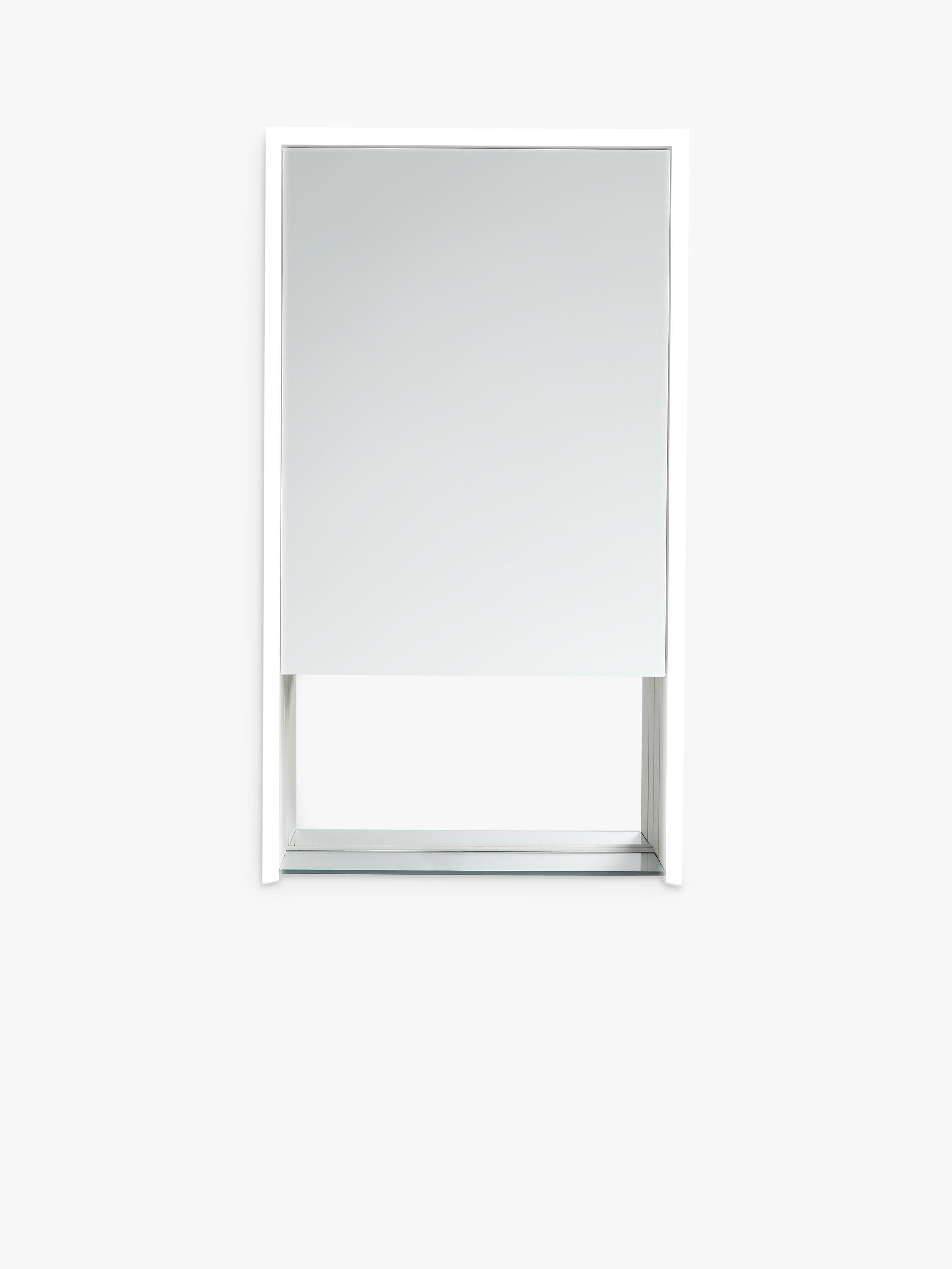 John Lewis mirrored illuminated bathroom cabinet with shelf - British product