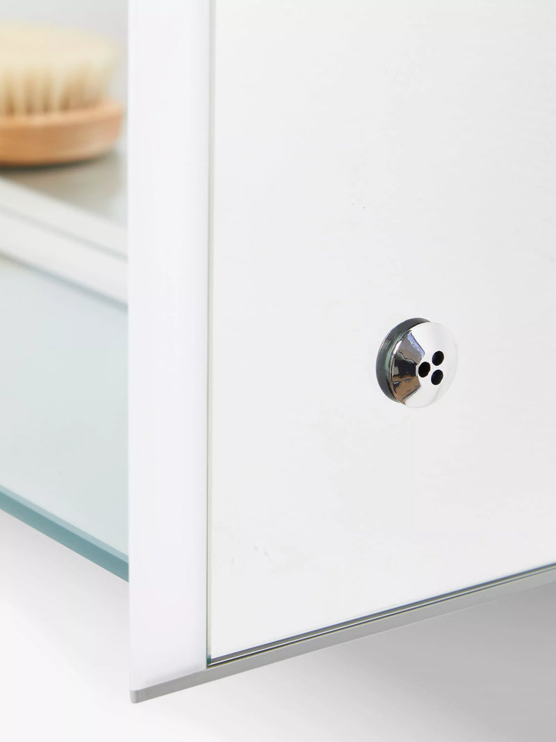 John Lewis mirrored illuminated bathroom cabinet with shelf - British product