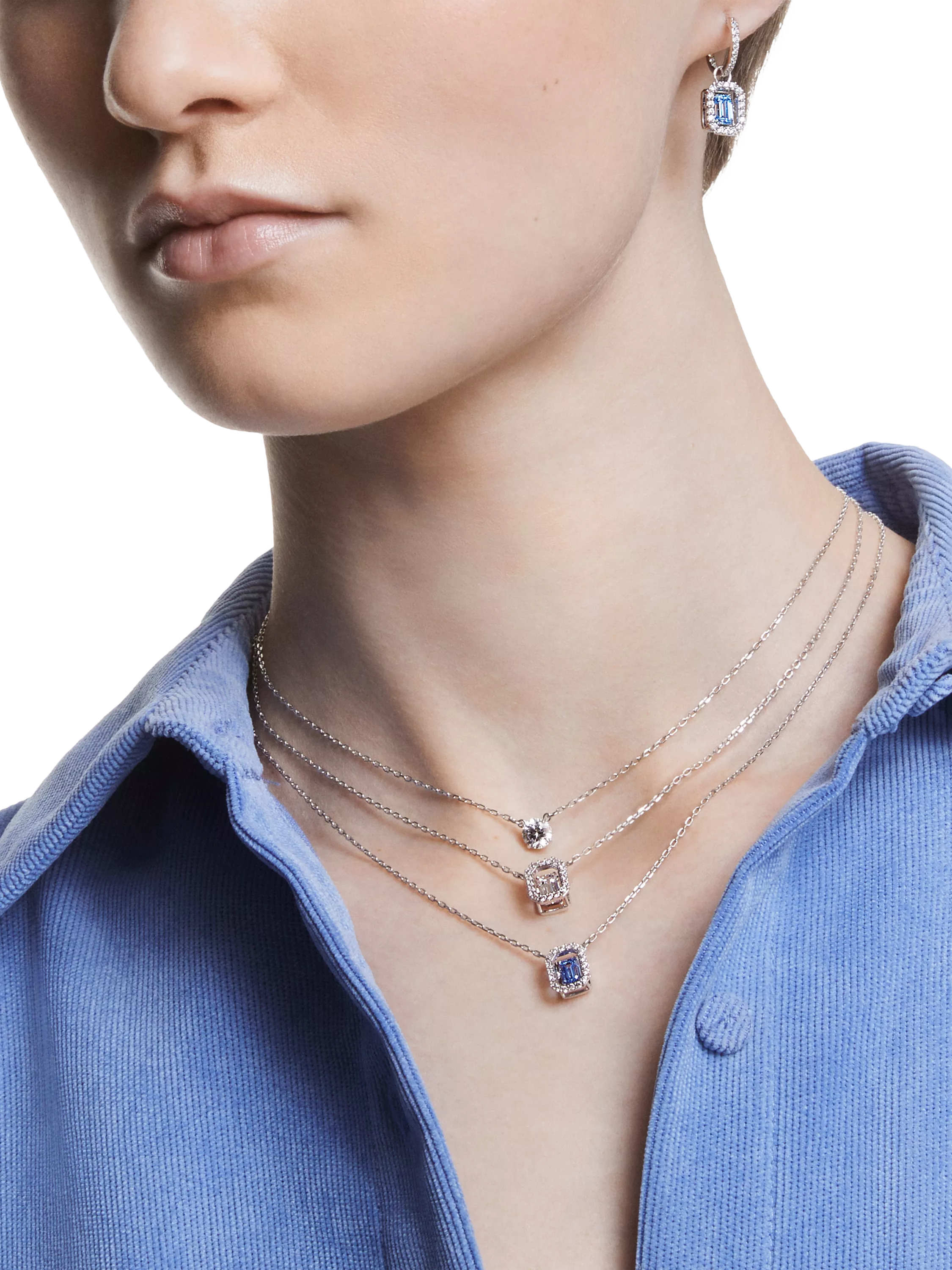 Swarovski Millenia Octagonal pendant necklace 38cm, imported from the UK