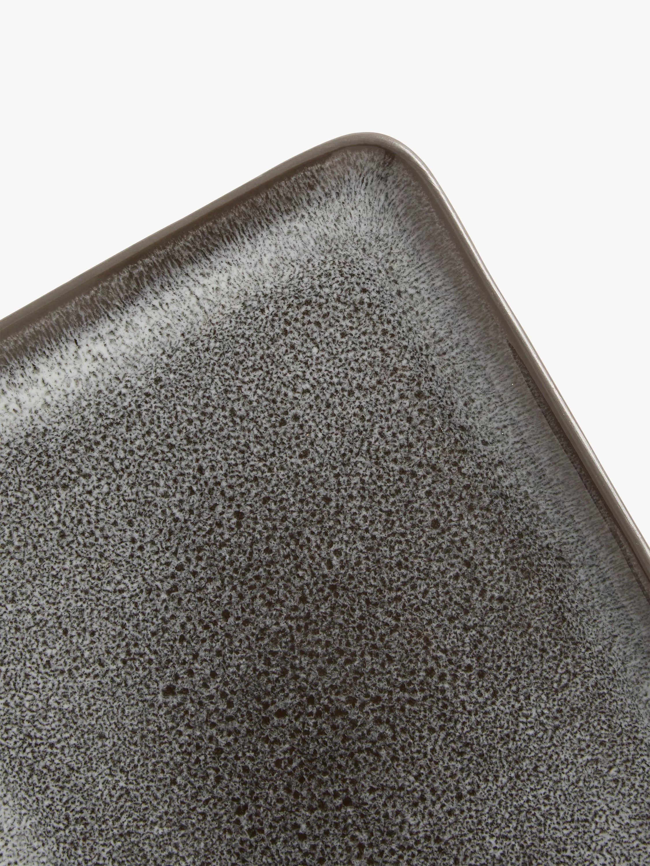 John Lewis grey rectangular stoneware platter 33cm, UK version