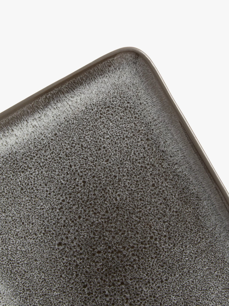John Lewis grey rectangular stoneware platter 33cm, UK version