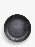 Grey reactive glaze stoneware serving bowl, 27cm, imported from the UK