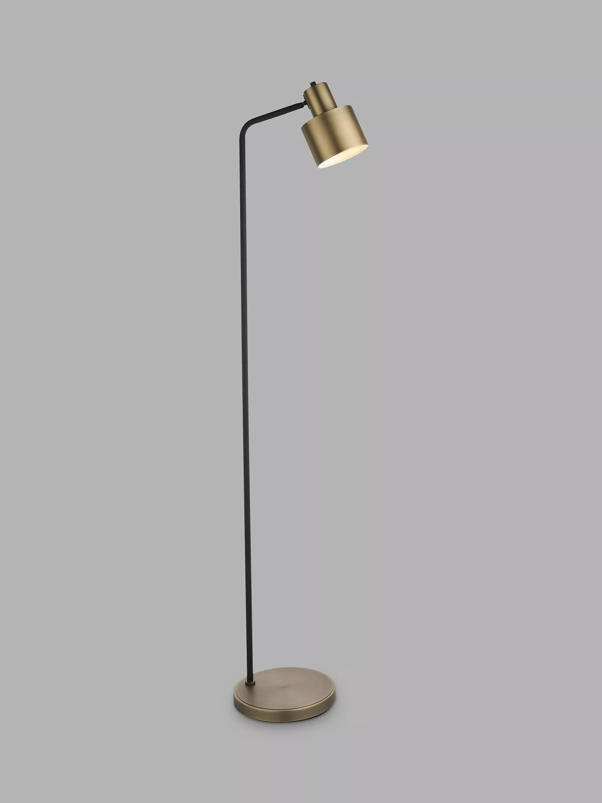 Bay Lighting floor lamp antique brass black, imported from the UK