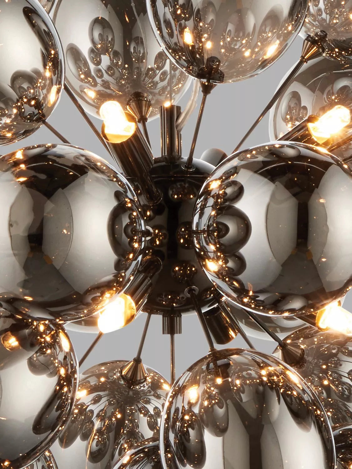 Bay Lighting Grandeur ceiling light black chrome (British brand)