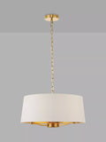 Bay Lighting Manor ceiling light in white and metallic brass (British brand)