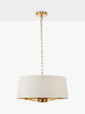Bay Lighting Manor ceiling light in white and metallic brass (British brand)