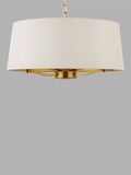 Bay Lighting Manor ceiling light in white and metallic brass (British brand)