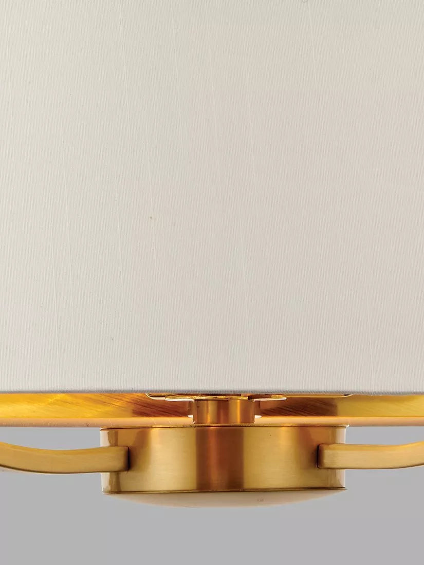 Bay Lighting Manor ceiling light in white and metallic brass (British brand)