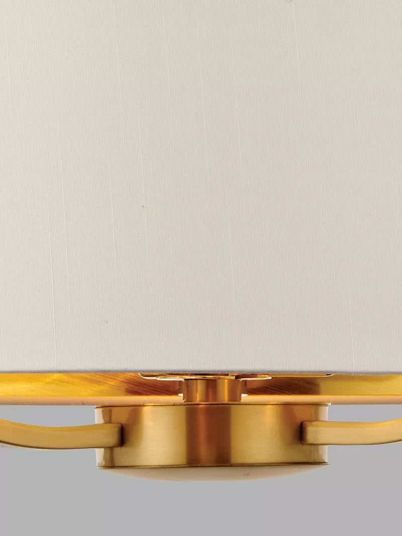 Bay Lighting Manor ceiling light in white and metallic brass (British brand)