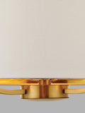 Bay Lighting Manor ceiling light in white and metallic brass (British brand)