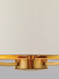 Bay Lighting Manor ceiling light in white and metallic brass (British brand)