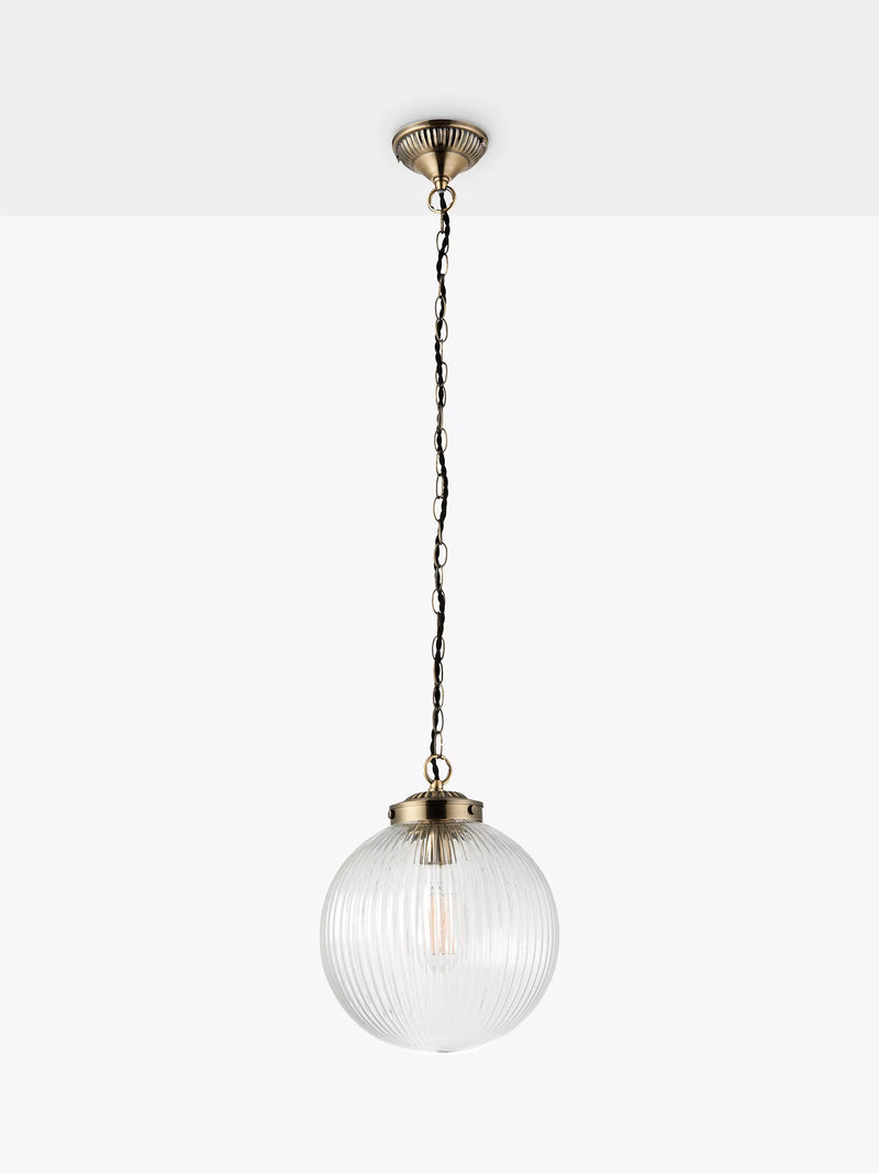 Bay Lighting Elena ribbed glass ceiling light 25cm (British brand)