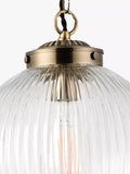 Bay Lighting Elena ribbed glass ceiling light 25cm (British brand)