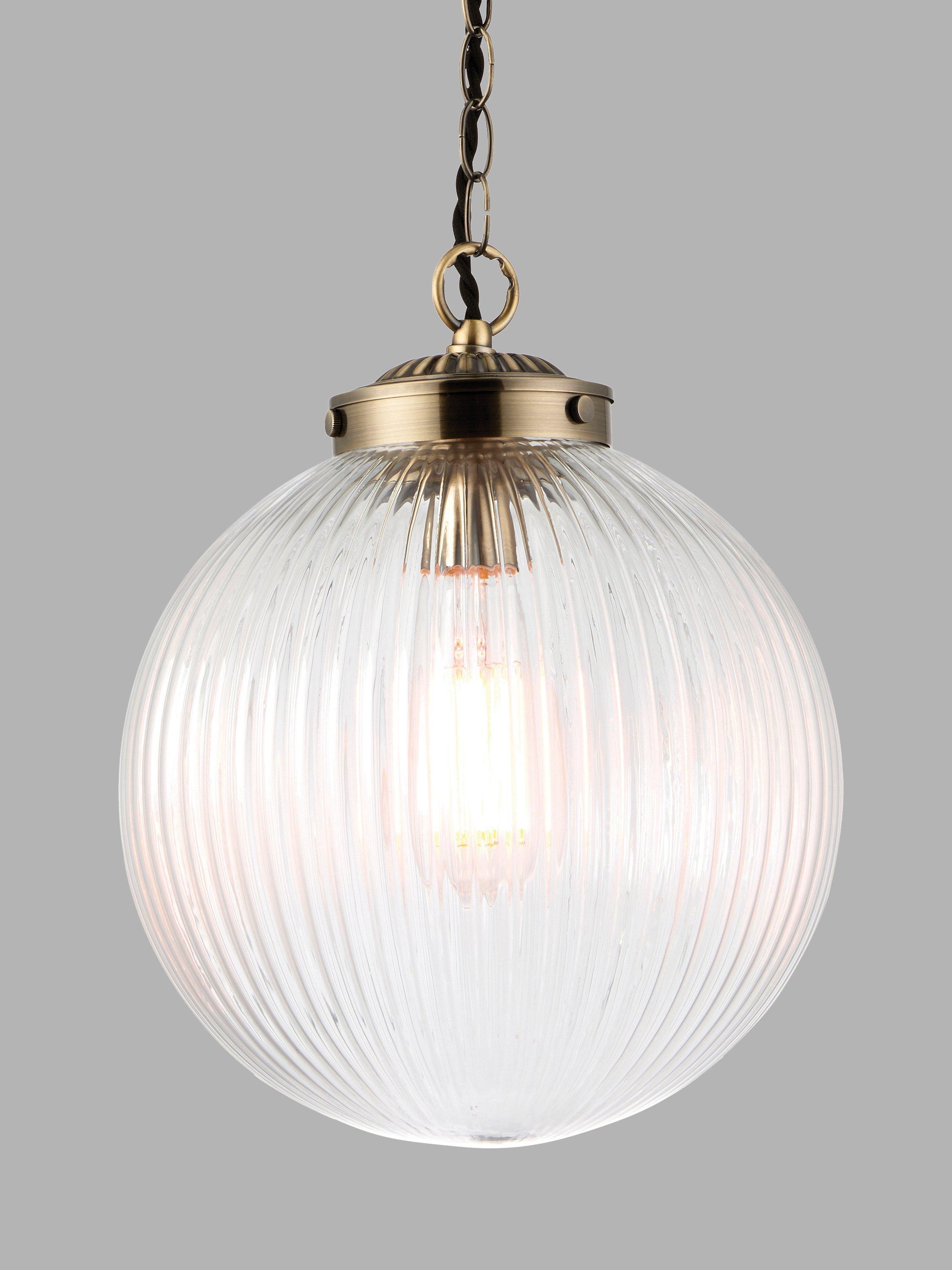 Bay Lighting Elena ribbed glass ceiling light 25cm (British brand)