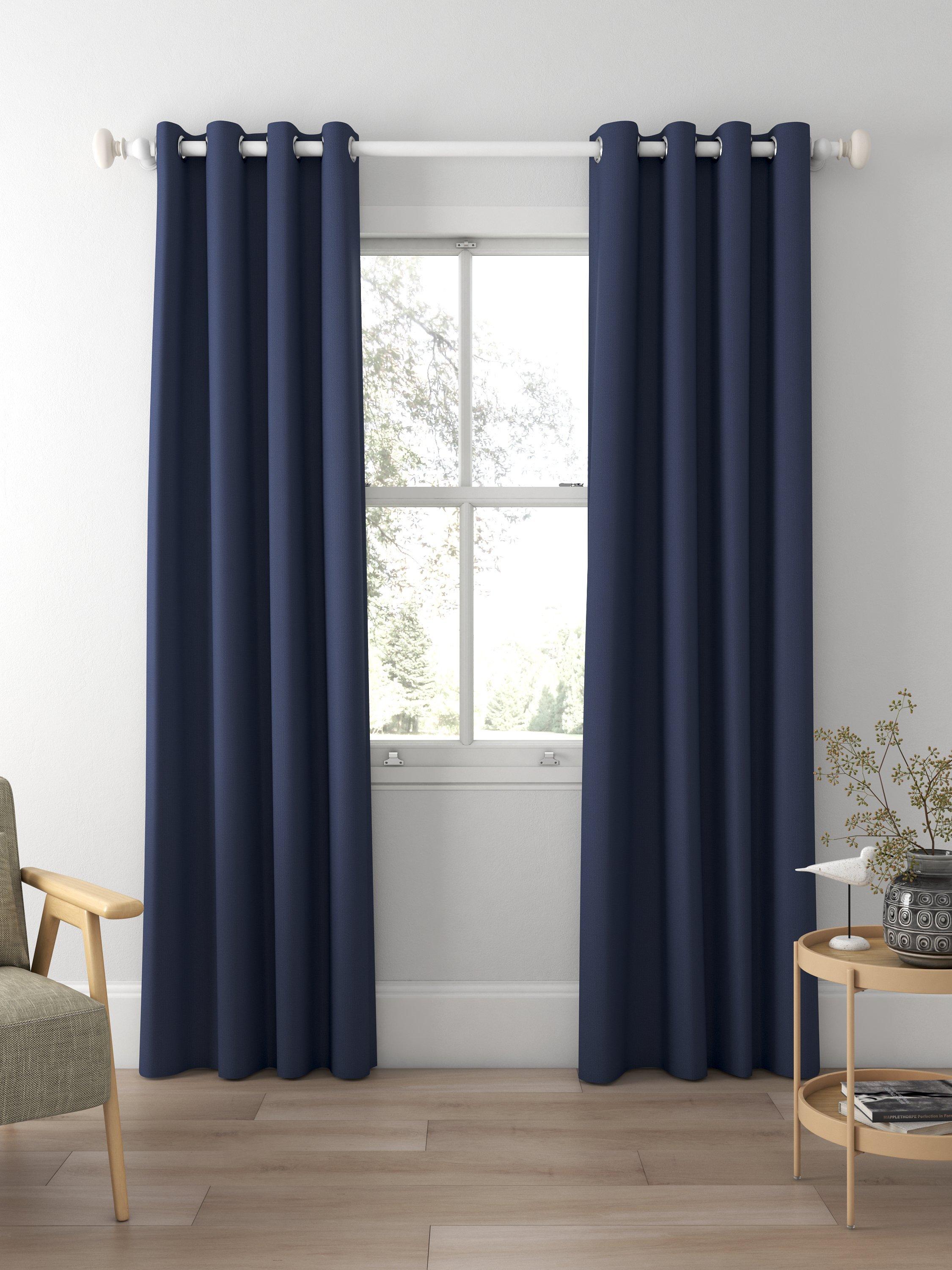 Sanderson Tuscany made to measure curtains in indigo, UK version