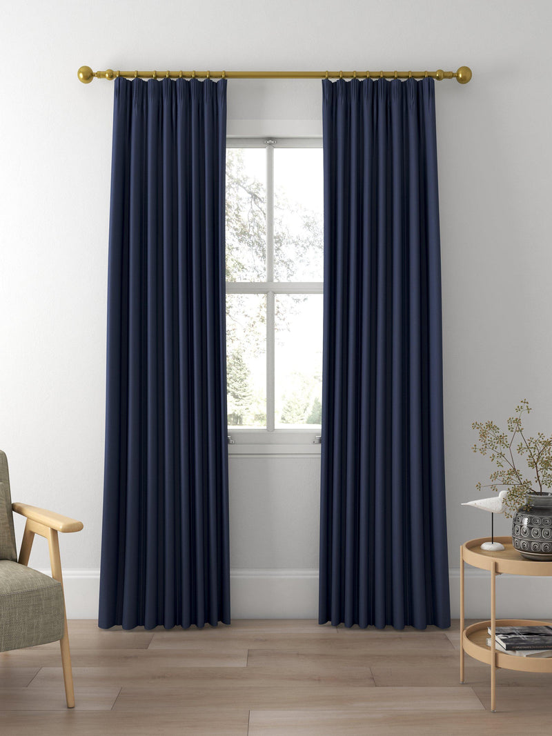 Sanderson Tuscany made to measure curtains in indigo, UK version