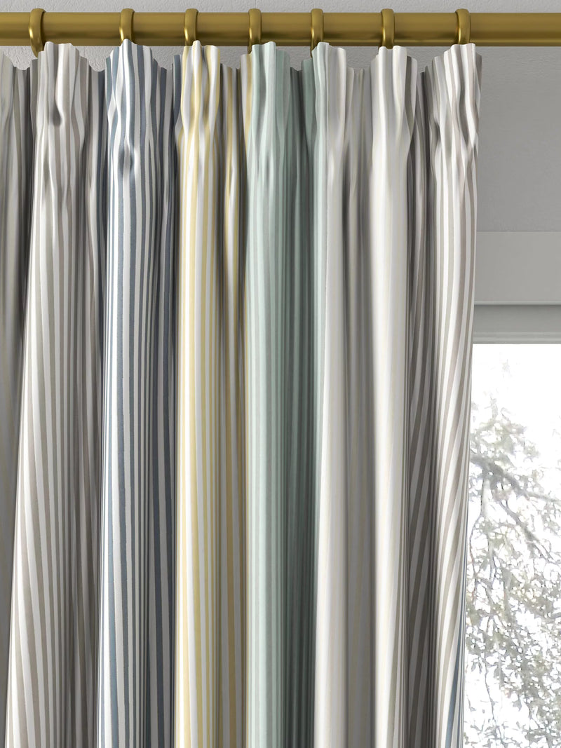 Harlequin funfair stripe curtain fabric calico cloud pebble UK version