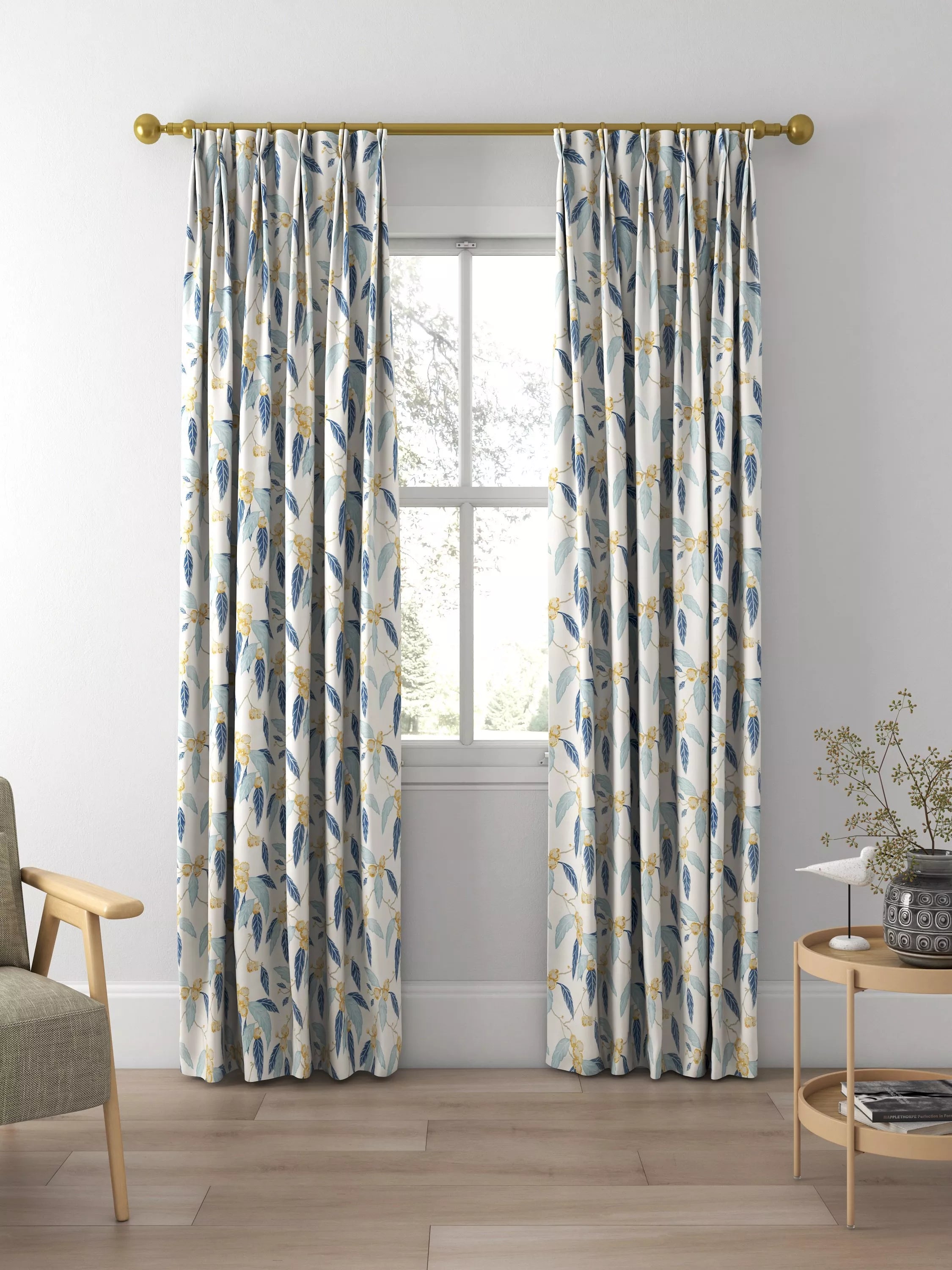Harlequin Coppice made to measure floral curtains, UK version