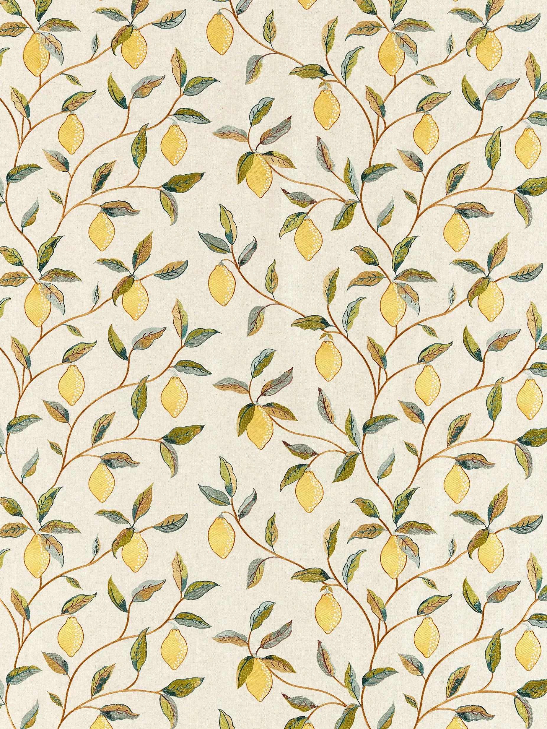 Morris & Co. Lemon Tree embroidered curtain - UK version