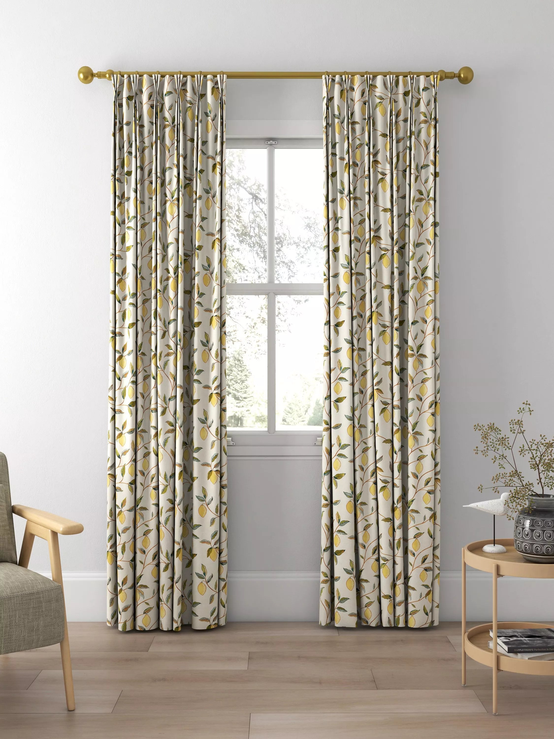 Morris & Co. Lemon Tree embroidered curtain - UK version