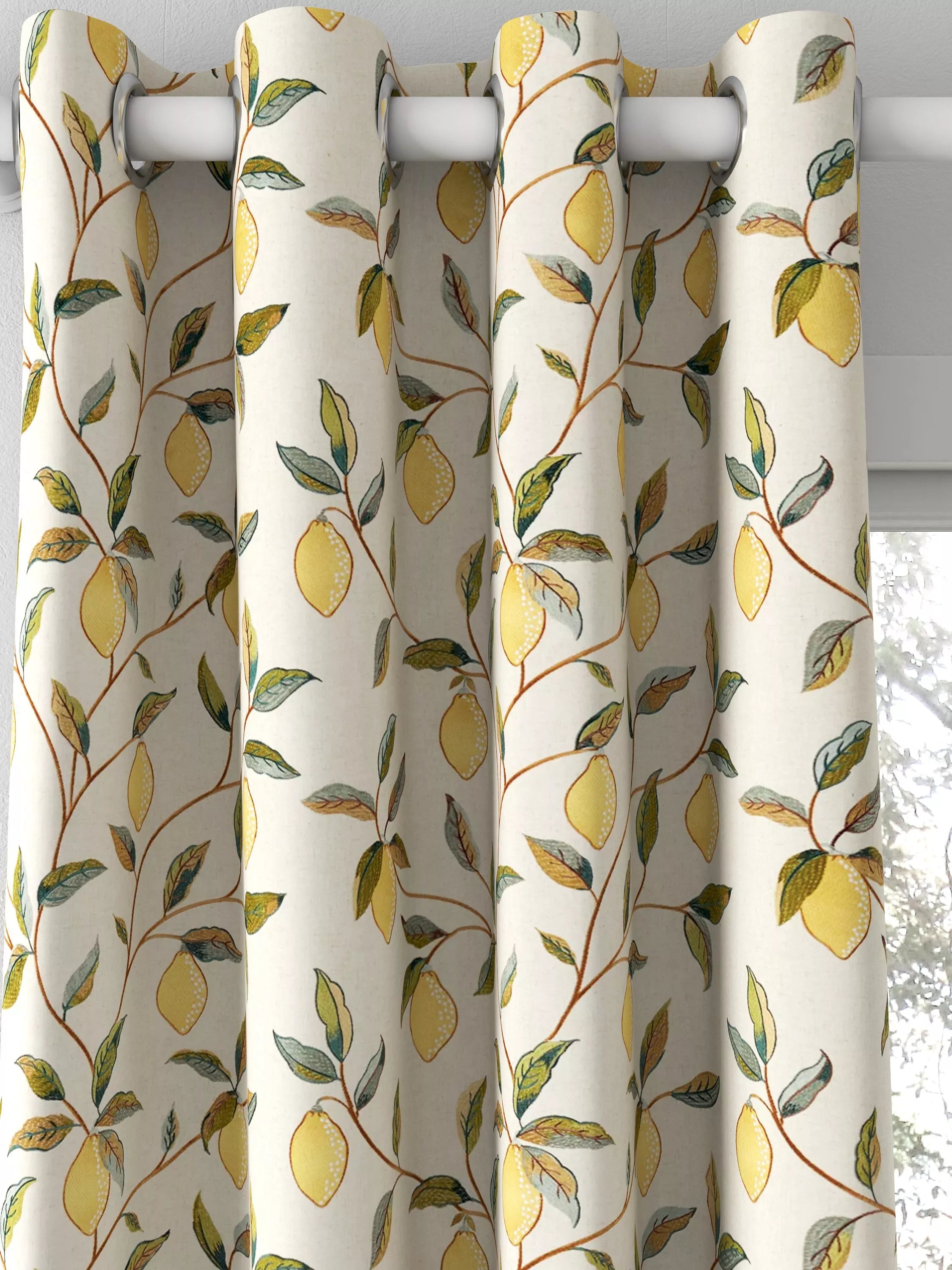 Morris & Co. Lemon Tree embroidered curtain - UK version