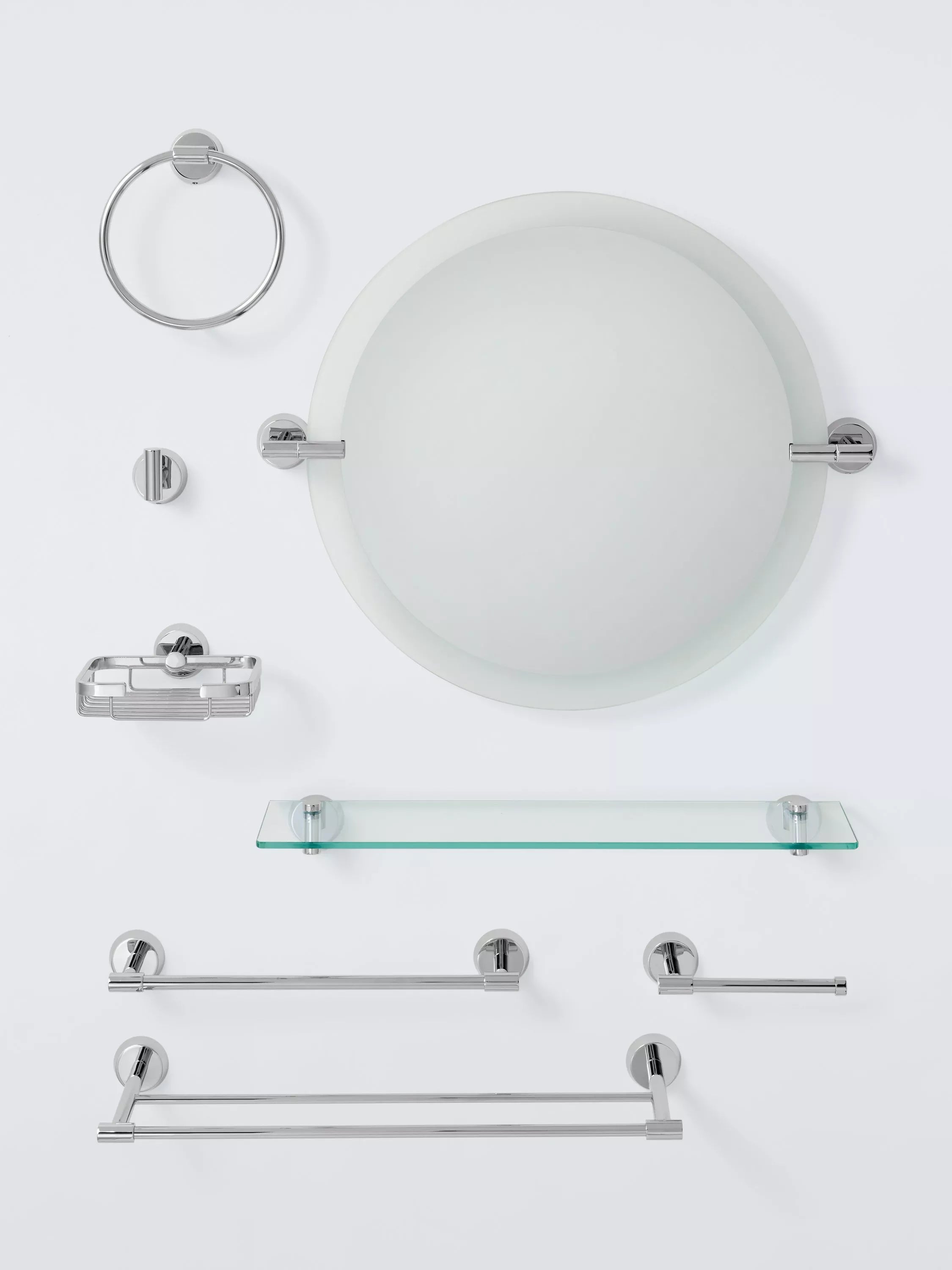 John Lewis Elegance robe hook in Silver 5cm - British product