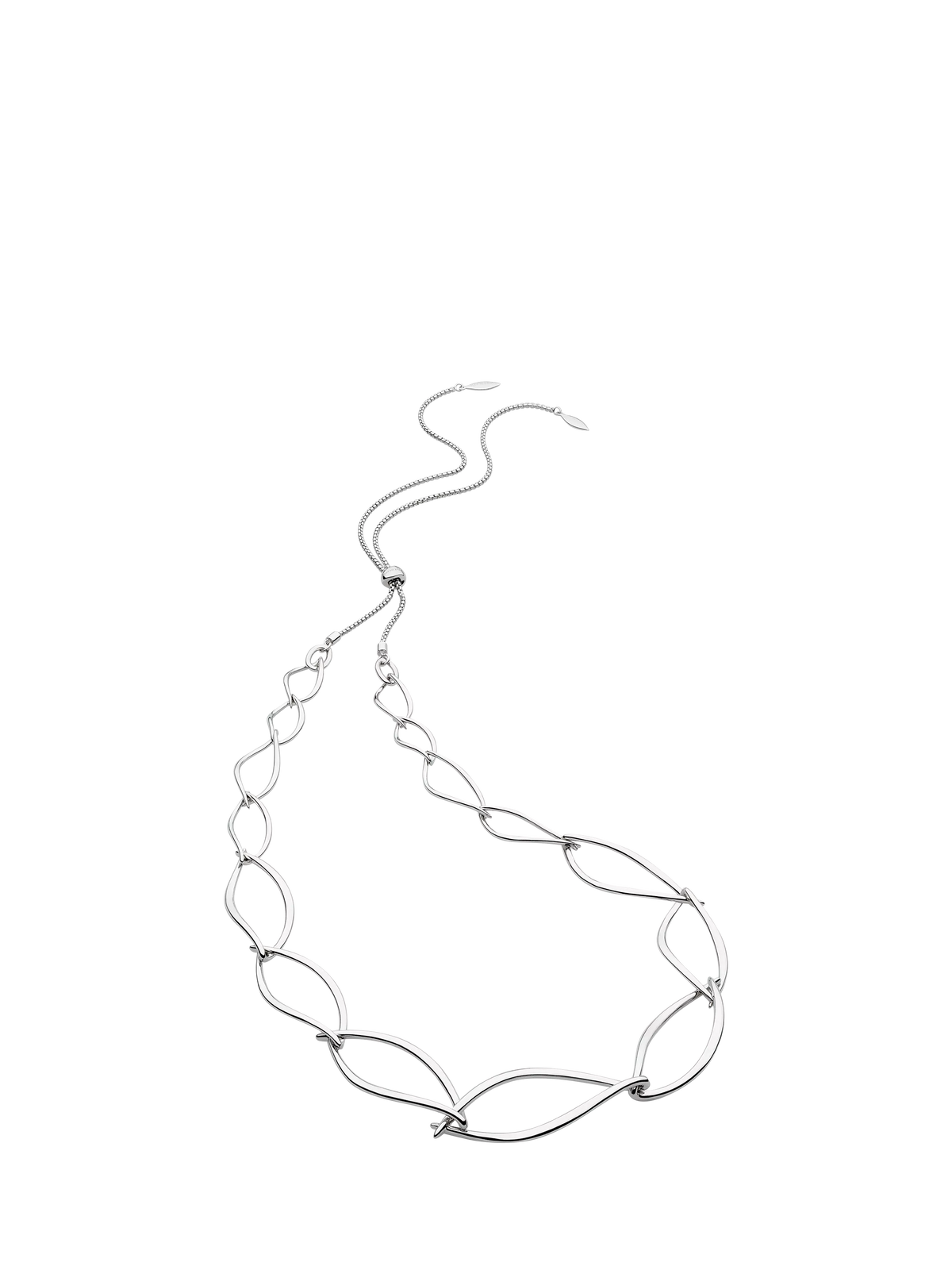 Kit Heath statement necklace in silver, imported from the UK