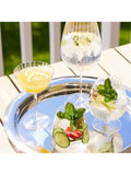 Luigi Bormioli fluted glass tumblers set of 4 450ml (British brand)