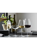 Luigi Bormioli Optica fluted red wine glasses 700ml set of 4 - British product