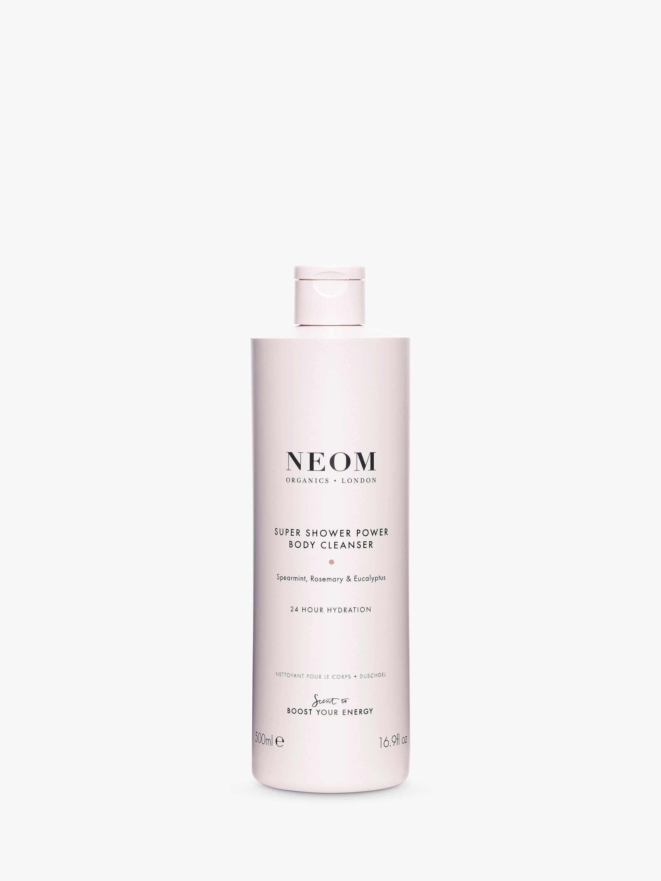 NEOM Super Shower Power Body Cleanser 500ml, imported from the UK