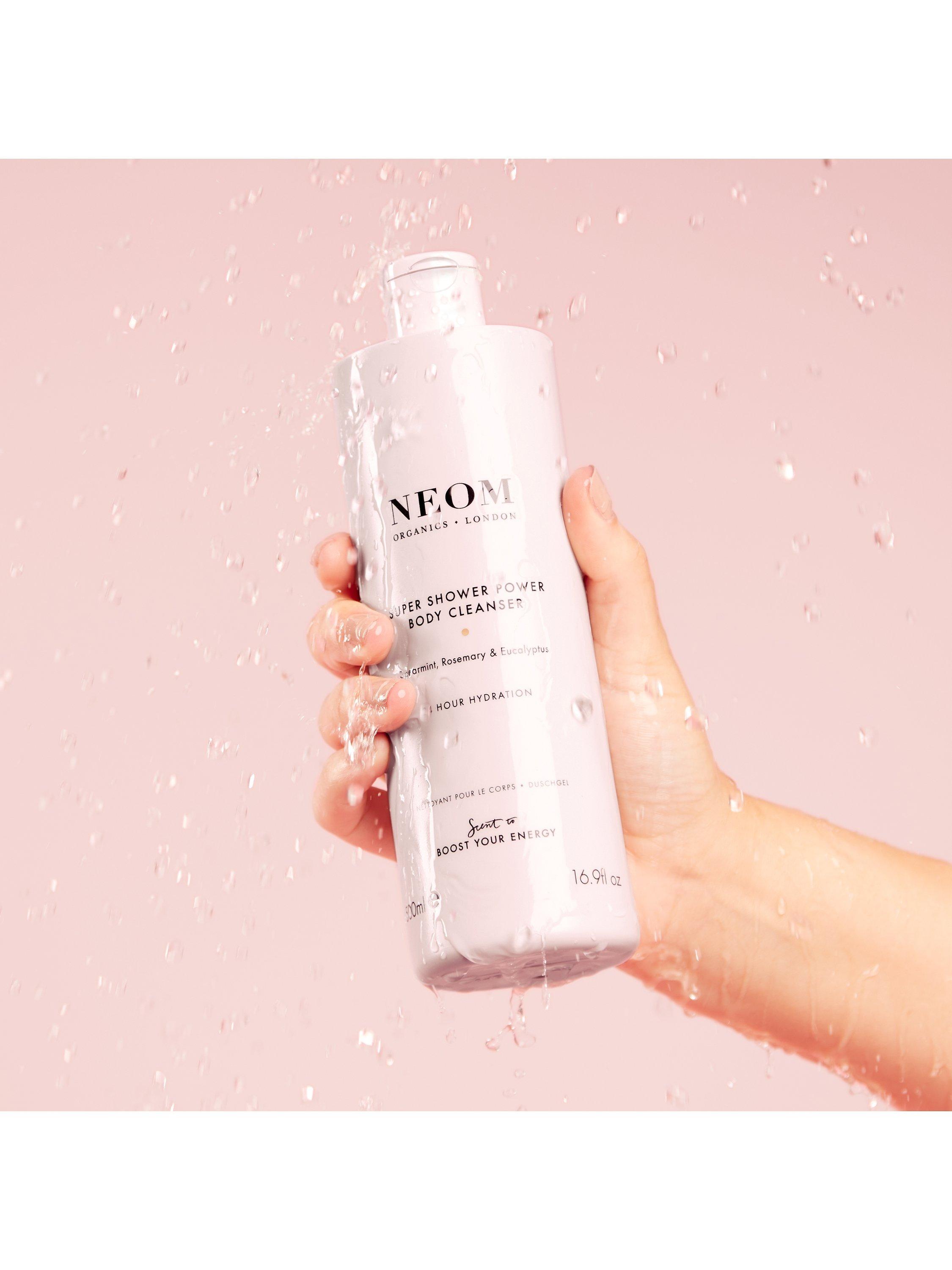NEOM Super Shower Power Body Cleanser 500ml, imported from the UK