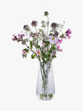Dartington Crystal Bloom Potentilla Tapered Vase Clear 26cm - British product