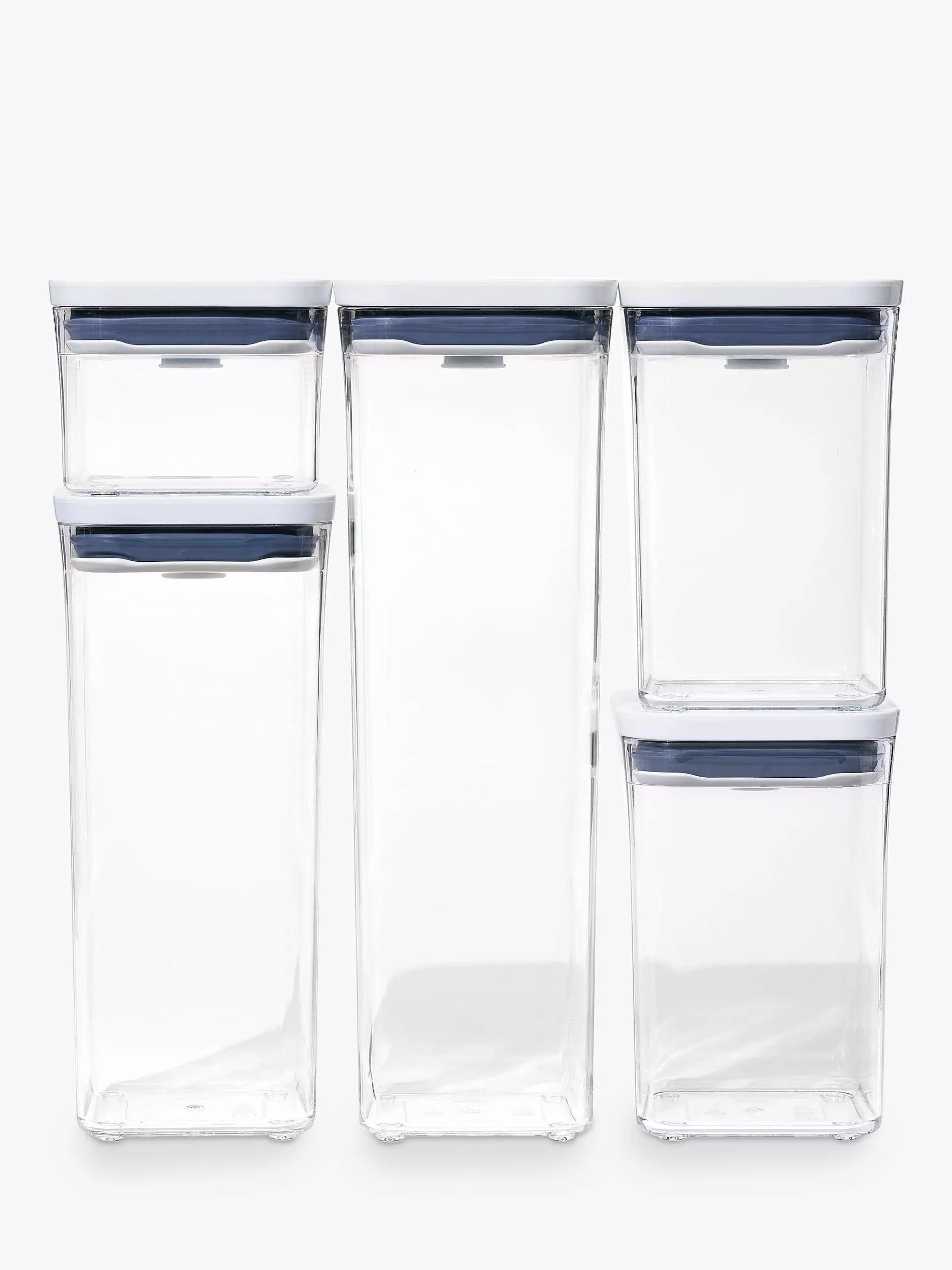 OXO POP square storage containers set of 5, UK version