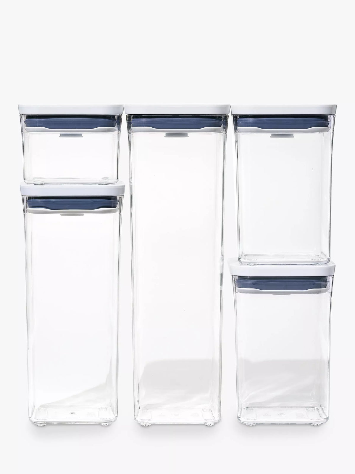 OXO POP square storage containers set of 5, UK version