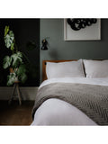 Dreamland Grey Velvet Heated Throw - British product