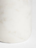 John Lewis marble soap dispenser brushed white marble stainless steel H18cm, UK version