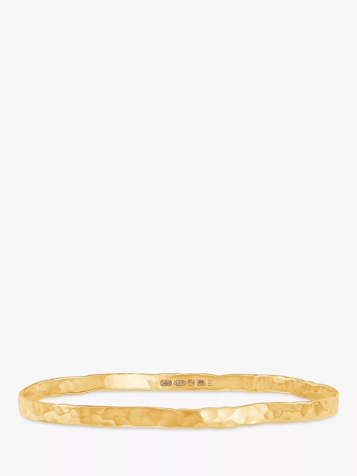 Dower & Hall gold hammered bangle, imported from the UK