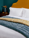 John Lewis Baxter Swirl reversible quilted bedspread in Multi, UK version