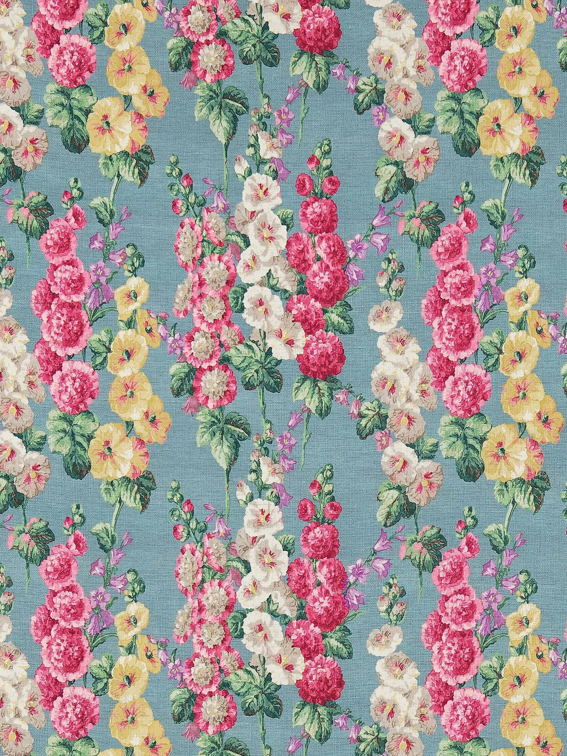 Sanderson Hollyhocks Furnishing Fabric