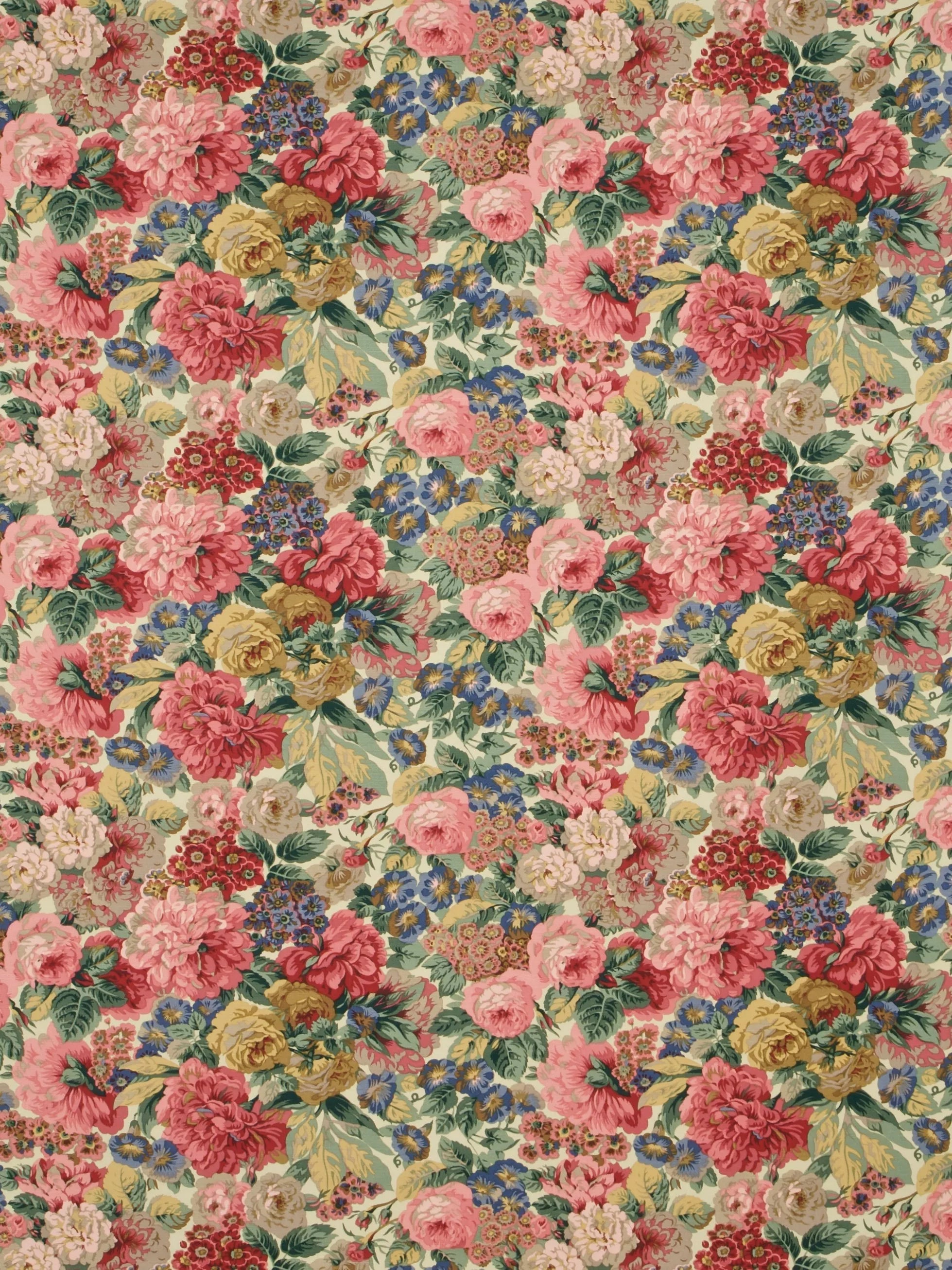 Sanderson furnishing fabric rose and peony red, imported from the UK