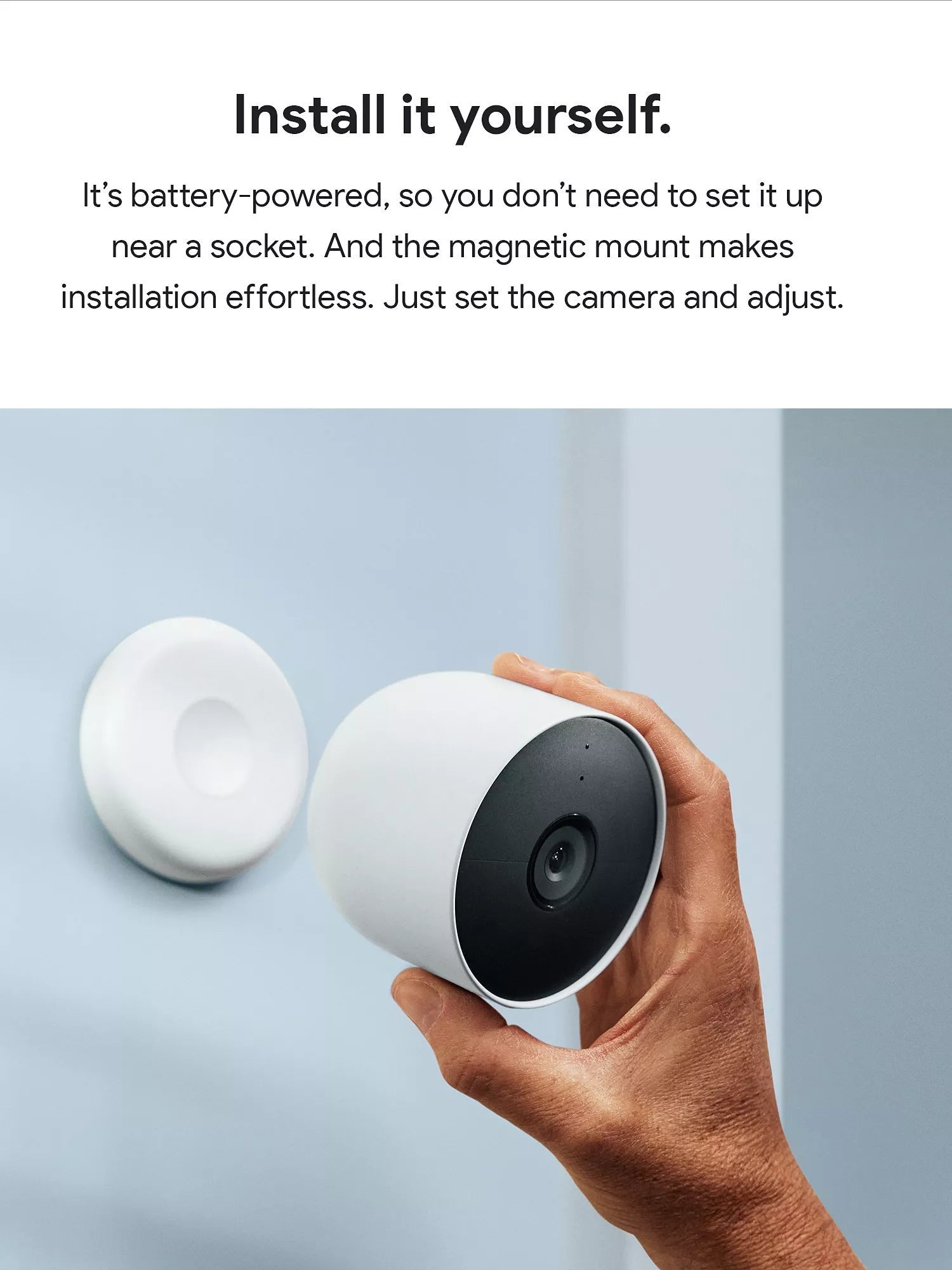 Google Nest Cam battery-powered security camera, imported from the UK