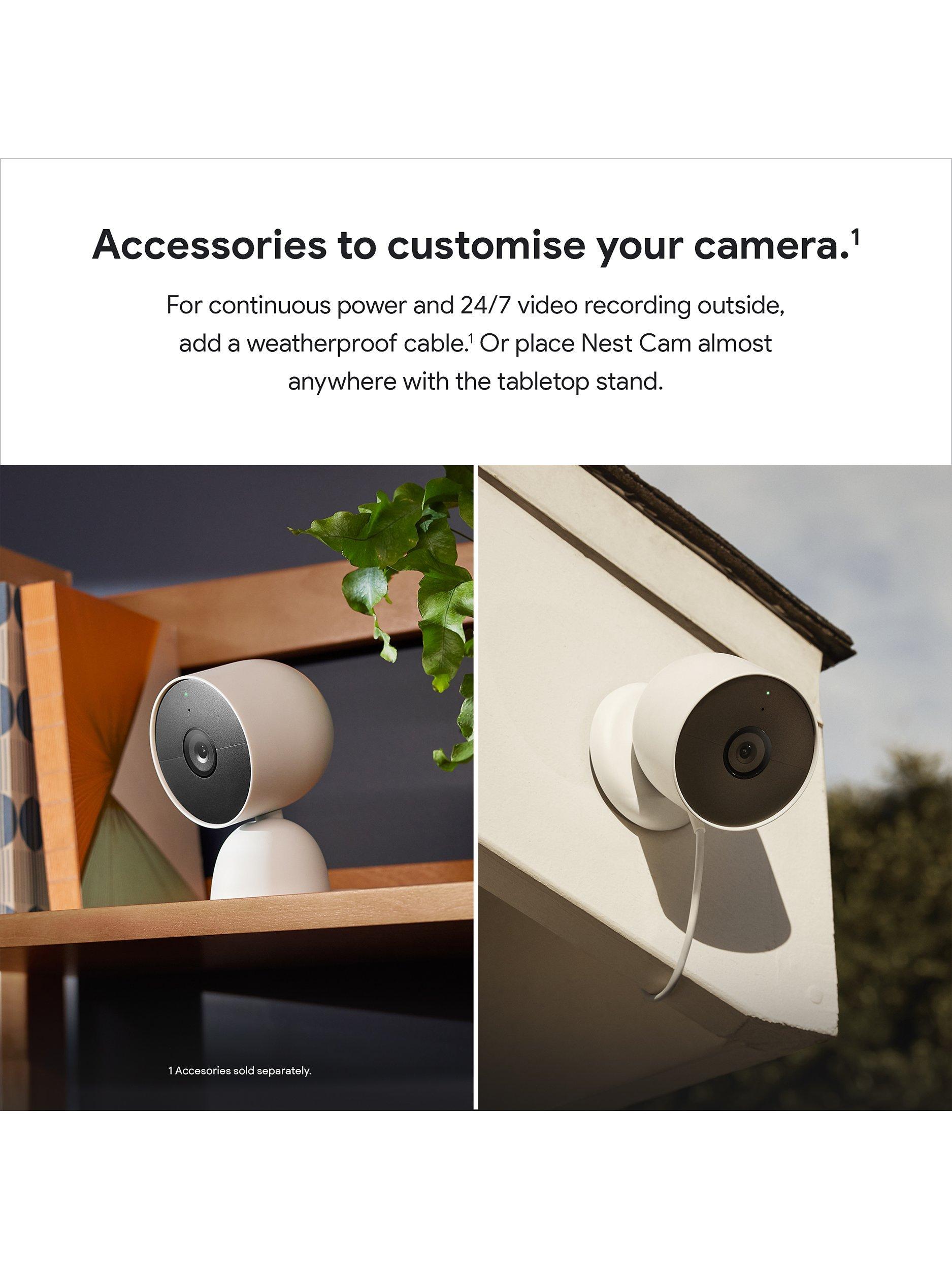 Google Nest Cam security camera 2-pack battery-powered - British product