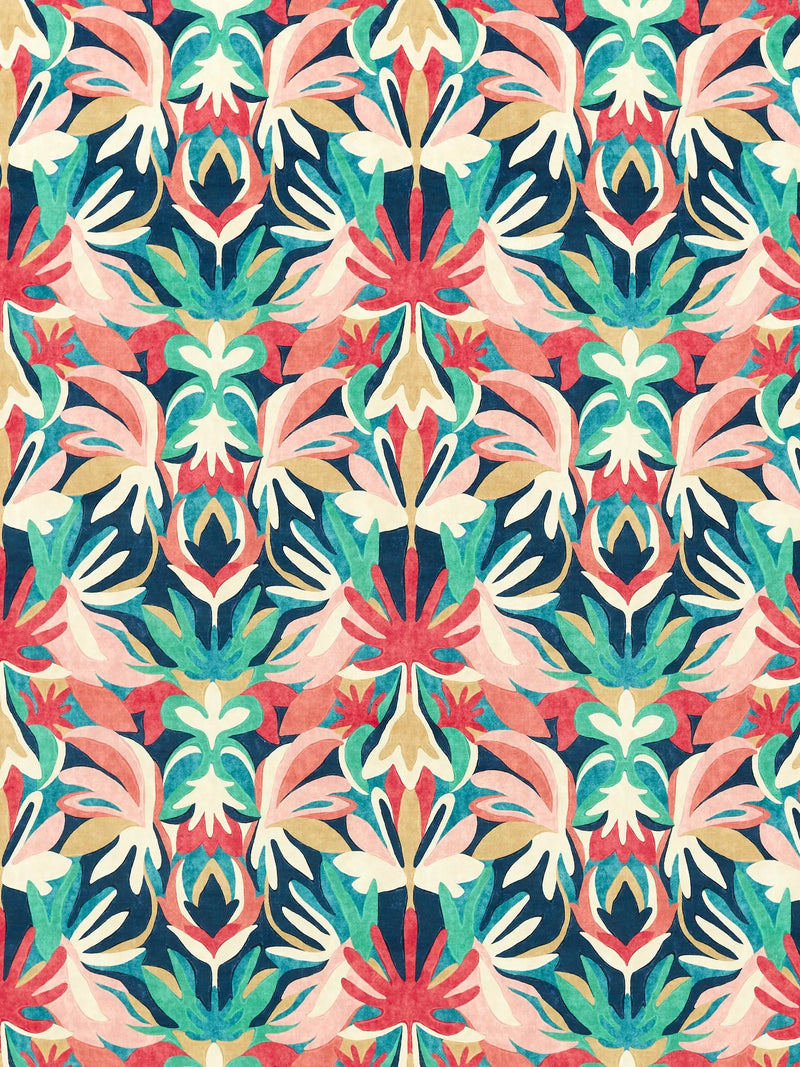 Harlequin Melora floral damask furnishing fabric 135cm, imported from the UK