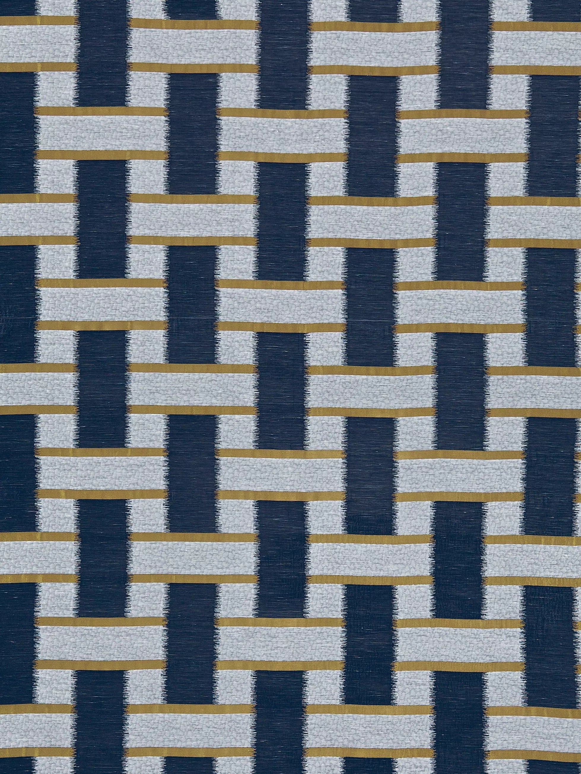 Harlequin Saki furnishing fabric geometric ikat design, imported from the UK